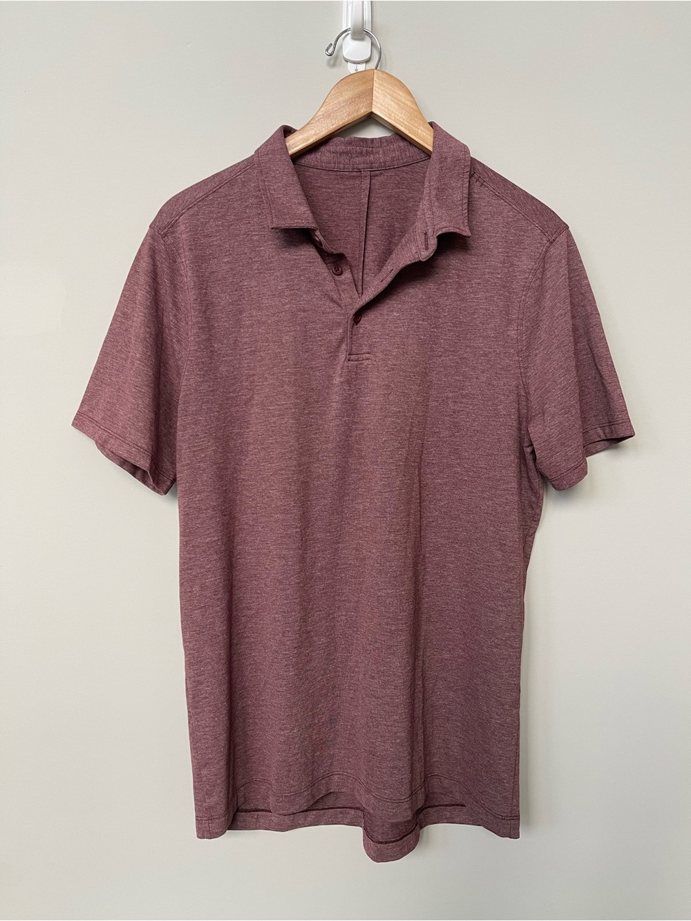 Lululemon | Men’s Evolution Short Sleeve Polo Shirt Heathered Red